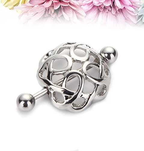 Soimiss 3pcs barra de prata oca cirúrgica anel de anel de anel de aço de aço de aço de jóias exclusivas piercing
