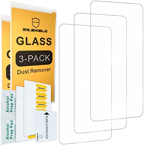 Sr.Shield [3-Pack] projetado para Motorola [vidro temperado] [Japan Glass With 9H Disão] Protetor de tela com substituição