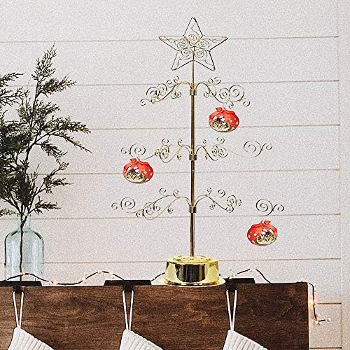 Hohiya Ornamento de metal de 24 polegadas Metal Display Tree Stand Stand Roting Hanger Wire Hook pendurado para ovo de