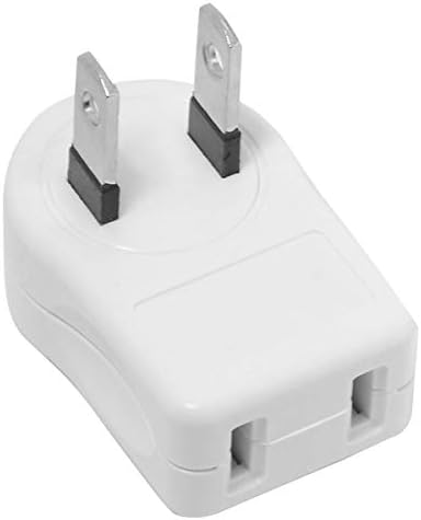 CableCC NEMA 1-15P Adaptador de extensão de economia de economia dos EUA, 2 pontos 2 pontos de venda de 90 graus