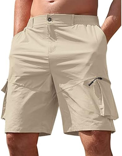 Shorts de carga wenkomg1 para homens, sólidas multi -fungetsockets de combate shorts casuais calços táticos militares