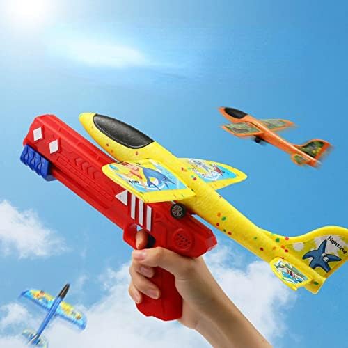 Narcnton, brinquedos para crianças, brinquedos ao ar livre, avião de brinquedo infantil, brinquedos ao ar livre para crianças azul + 2 aviões