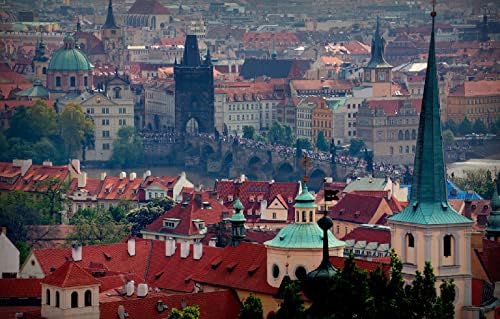 Puzzels de Lhjoysp para Adultos 1000 Cidade Praga Charles Bridge 75x50cm