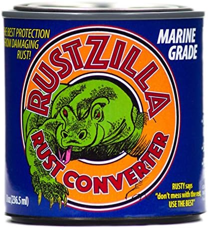 Rustzilla RZMG-004271 Converter de ferrugem de grau marítimo e removedor, força profissional para todos os metais, incluindo aço