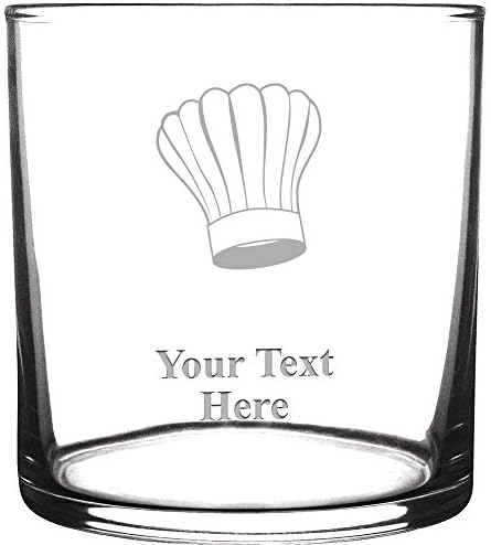 Copos de bebida personalizados, chapéu de chef de coquetel gravado com texto personalizado, excelente presente de culinária
