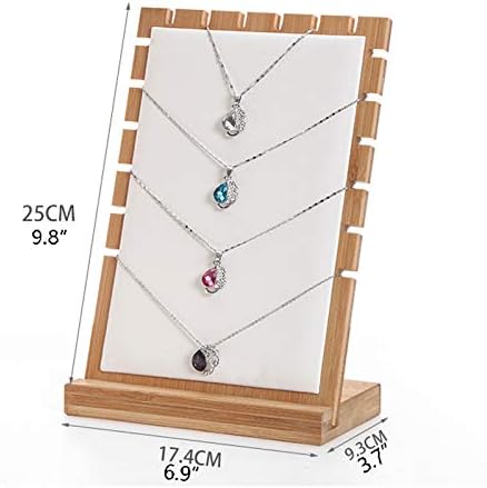 Caixa de jóias requintada- Jóias de jóias Plank Jóias Display Stand Stand Stand Display, suporte para colar de prancha