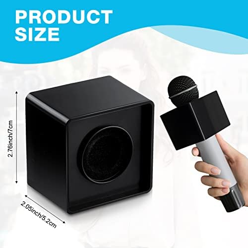 10 PCS Estação de bandeira de microfones preto portátil cubo de espuma de espuma de espuma de espuma de copo de copo de goma