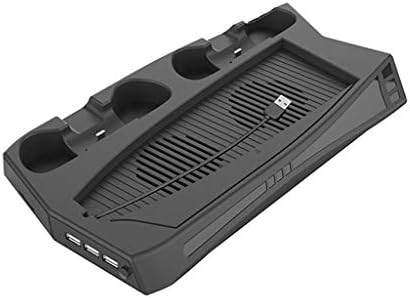Fenxixi Charging Stand com fã de resfriamento 3 carregador de hub USB carregador de alça do refrigerador para acessórios de jogo PS5