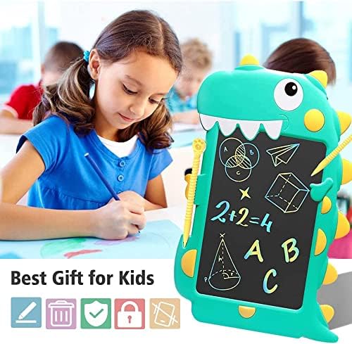 Placa de doodle de tábuas de redação de LCD, almofada de desenho colorida de 10 polegadas, tablet de desenho eletrônico, almofadas de desenho, presentes de viagem para crianças 3 4 5 6 7 7 8 anos meninos meninos
