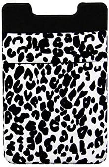 Lenoup Stressy Leopard Print Stick na carteira de telefone celular, suporte para cartão de celular Cheetah para cartão de crédito,