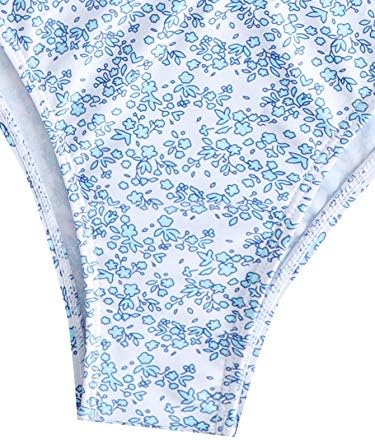 SOLY HUX HUX Floral Print Tie Bikini Front Bathing Suit de maiô de 2 peças