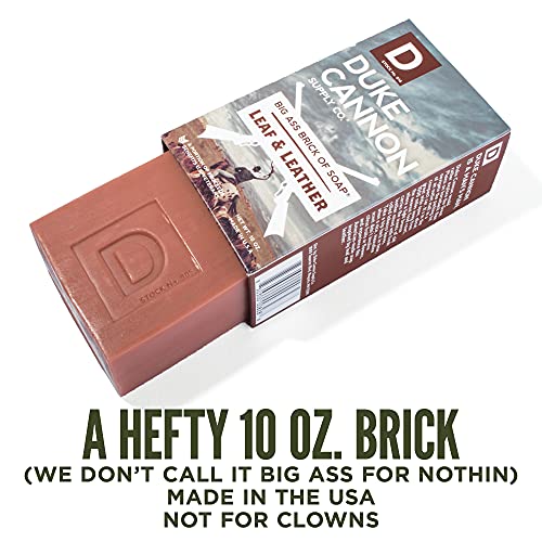 Duke Cannon Great American Frontier Big Brick of Soap Set: Fresh Cut Pine, Leaf & Leation, Campfire
