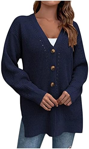 ADSSDQ Modern College Loose Overtemcoat para senhoras com botões Tops de manga longa de-deco