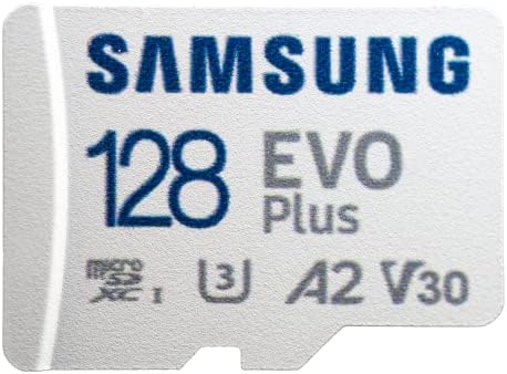 Samsung Evo Plus 128GB Micro SDXC Memory Card para Samsung Phone funciona com Galaxy S20 FE, S20 Fan Edition 5G Celular Phone Cell com tudo, menos Stromboli SD e Microsd Card Reader