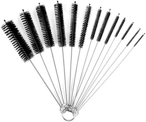 Conjunto de pincel de limpador de palha jianyi, limpador de palha, pincel de limpeza de palha de metal de 8,2 polegadas