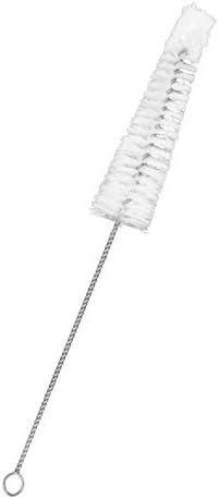 Escovas de limpeza de nylon cônicas com ponta de fios de algodão, punho de aço inoxidável de 8,75 - Twisted aço inoxidável