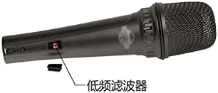 Microfone de condensador de condensador portátil Wionc Microfone para gravação de desempenho Clipe de microfone (cor: