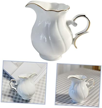 Yardwe estilo europeu de leite de leite de cerâmica refrigerador de porcelana creamer copo molho jarro de cerâmica