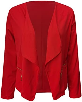 Jackets Blazer para Mulheres Office de Negócios Outwear Open Front Cardigan Jacket Summer Summer Blazers