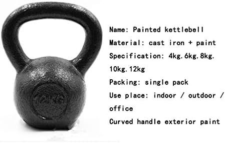 Dumbbells GDD pintaram kettlebells sólidos, halteres all-ferro, adequados para fitness home masculino 06/0/8/10/12kg, braços finos