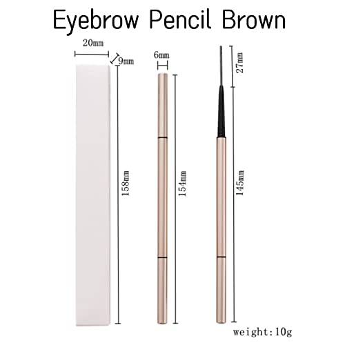 Yvpsi sobrancelha lápis marrom marrom impermeável sobrancelha definidora lápis maquiagem micro precisão lápis lápis natural lápis
