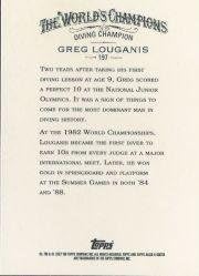 2007 Topps Allen e Ginter 197 Greg Louganis - Campeão Olímpico