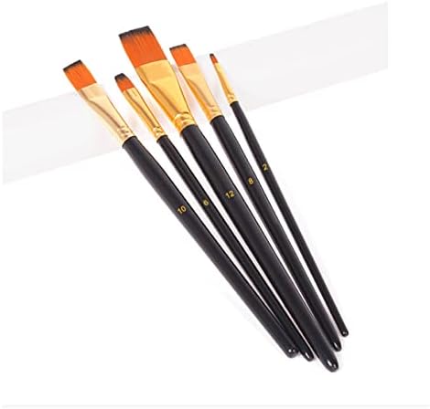 Jydbrt preto Polo de madeira 5 conjuntos de escovas de aquarela de nylon pinturas de pintura de estudante de arte suprimentos