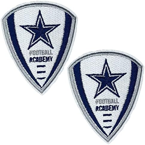 Addones 2pcs Dallas Hot Football Team Soccer Academy Logo Iron on Sew On Bordado Patch para Jeans de Jackets Jeans e Roupa Decal
