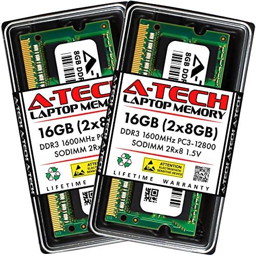 A-Tech Kit Memory Ram para Acer Aspire V15 V3-575-50TD-DDR3 1600MHz PC3-12800 NON ECC SO-DIMM 2RX8 1.5V-Laptop e notebook