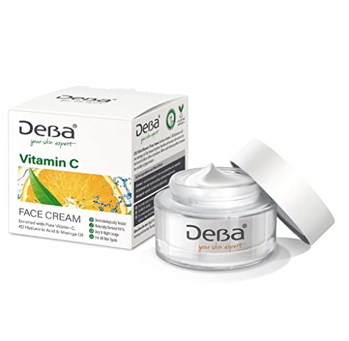 Creme noturno de vitamina C total de atendimento C com extrato pró -retinol e pepino - 50ml por deba