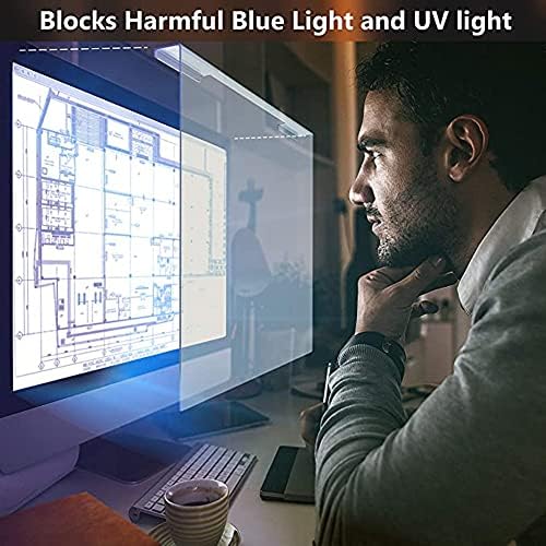 Painel de protetor de tela de bloqueio de luz azul WSHA para 18,5, 19, 19,5 polegadas de computadores de mesa, proteção anti-UV