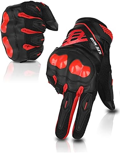 Luvas de motocicleta de Iron Jia para homens e mulheres, montando luvas de moto com articulação dura, martelo de motocross