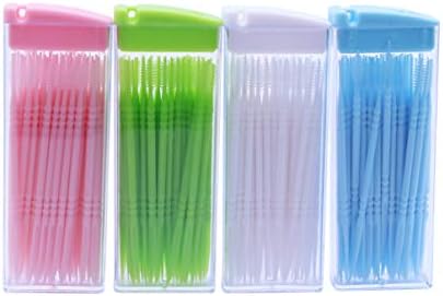Picicks de dente doitol picadas de dente interdental para higiene oral diária Ferramenta de limpeza de dente interdental de dente 200pcs colorido de dente de plástico aleatório