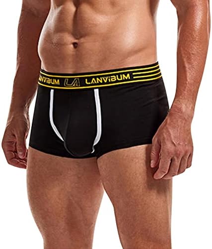 Mens cueca boxeadores masculinos shorts sólidos masculinos calcinhas de calcinha casual sexy esportes masculinos