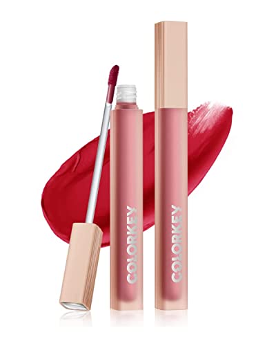 ColorKey Soft Matte Water TINT, Hidratando Lip Gloss, batom líquido de longa duração | Múlido ajuste sem viscosidade | Hidratado