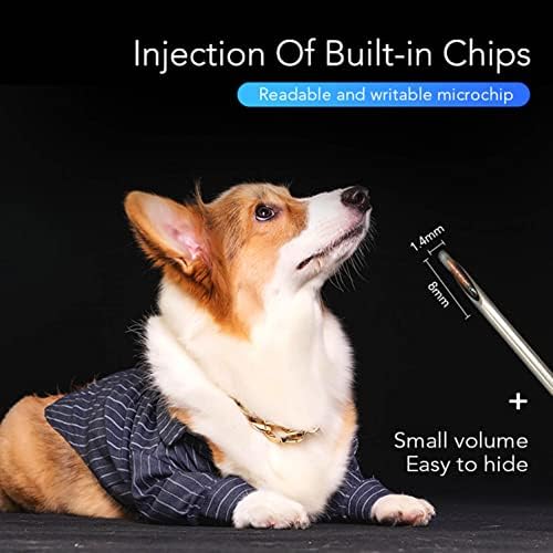 Universal Pet Microchip, 134,2kHz ISO11784/5 FDX-B Tags de identificação de animais de estimação, kit de implante de microchip