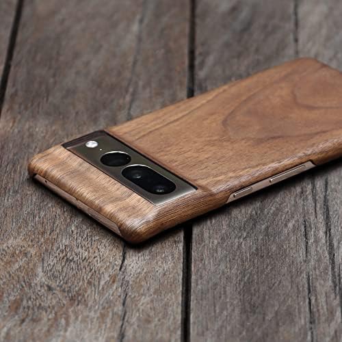 Wood Google Pixel 7 Pro Case - Slim Fit, Design Snap -On feito de materiais sustentáveis ​​e reforçado com Kevlar.