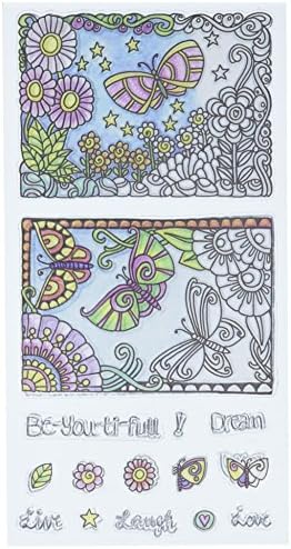 Hampton Art Color Me Clear Stamps 4 x7.75 -Foutiful