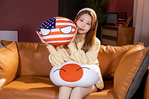 Bisavch Espanha Country Ball Pluushies, Polandball Pluxh Doll Country Pillow Flessies países Anime Pluxhies Gifts 7.9in