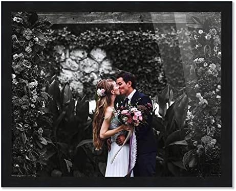 9x7 Frame Black Picture Frame - Modern Photo Modern Inclui UV Acrílico Retor