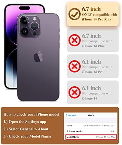 Pacote GViewin - Compatível com o iPhone 14 Pro Max Marble Casedreamland River/roxo+ porta -anel de celular de mármore
