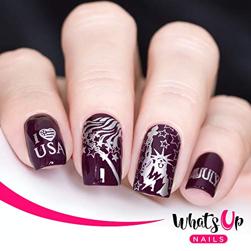 E aí unhas - America USA Stamping Placas 2 pacote para design de unhas