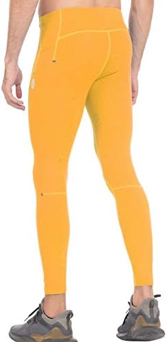 Piqidig Workout Leggings Calças de ioga com bolsos - calças de compressão atléticas de homens