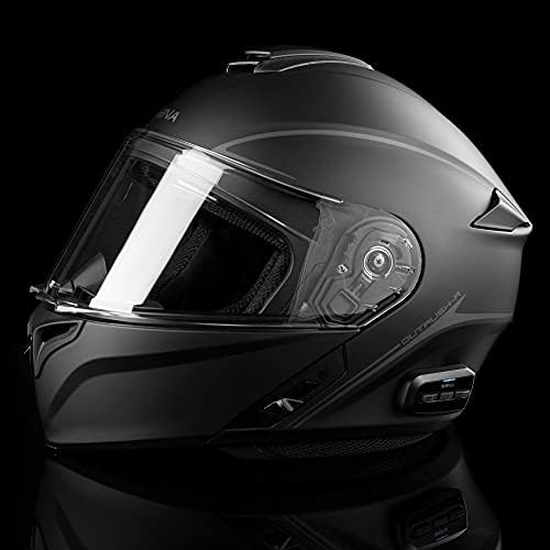 Sena Outush Bluetooth Modular Motorcycle Helmet com sistema de intercomunicações