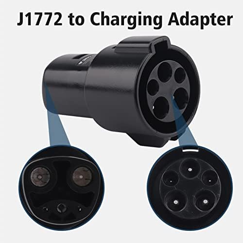 J1772 para o adaptador de carregamento Tesla com bloqueio de 80 amp / 240v CA compatível com o carregador Tesla Modelo 3, Y, S, X SAE