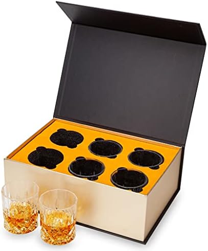 Xwwdp whisky óculos conjunto de 6,10 onças/300 ml de vidro de cristal à moda antiga para acessórios de cozinha de bourbon escoceses de bebidas alcoólicas