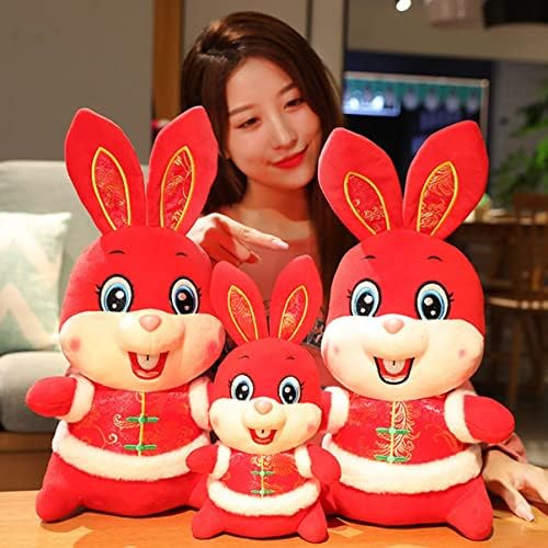 PretyZoom Easter Ornament Decor Toys para Pillow Plaything Animal New Bunny Spring Shape Shape CM Chinese Licso Presente Rabbit Ano Zodiac O festival de luxo de boneca de brinquedo em casa