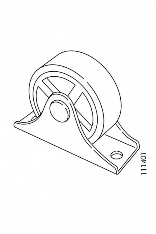 Casador de rodas Malm Brimnes para Ikea Furniture Peças Hardware Parte 111401