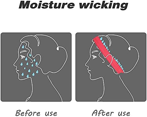 Vsiopy rodando faixa para a cabeça para homens não deslizam bandas de suor ajustáveis ​​Bandas de cabeça de umidade Wicking Wicking