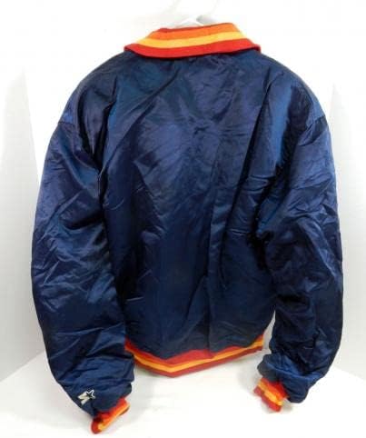 Final dos anos 80 no início dos anos 90 Houston Astros 9 Game usado Navy Jacket XL Dp32922 - Jackets MLB usados ​​para